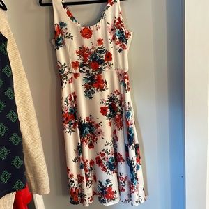 Floral mid length dress